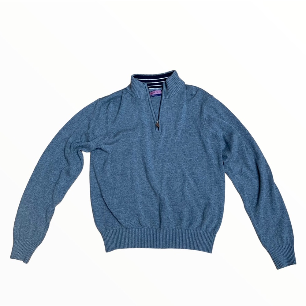 Men’s Vineyard Vines Cashmere Blend Gray Quarter Zip